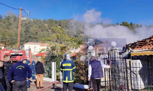 Σέρρες: Κάηκε ολοσχερώς σπίτι στην πόλη των Σερρών (ΦΩΤΟΓΡΑΦΙΕΣ)