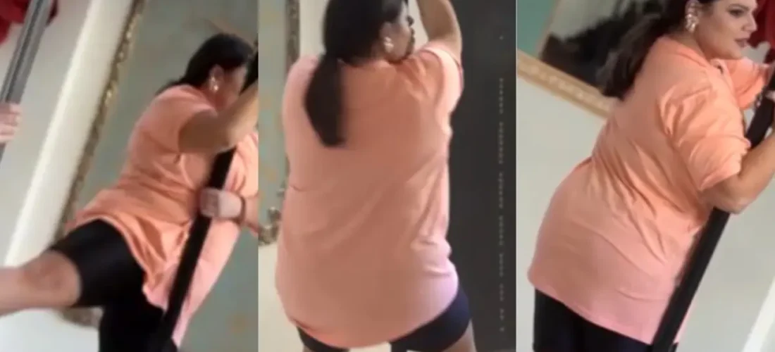 Η Δανάη Μπάρκα κάνει pole dancing και εντυπωσιάσει τους πάντες 